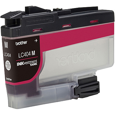 Brother INKvestment LC404M Original Standard Yield Inkjet Ink Cartridge - Single Pack - Magenta - 1 Each (BRTLC404MS)