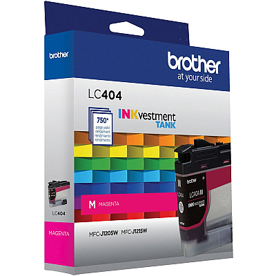 Brother INKvestment LC404M Original Standard Yield Inkjet Ink Cartridge - Single Pack - Magenta - 1 Each (BRTLC404MS)