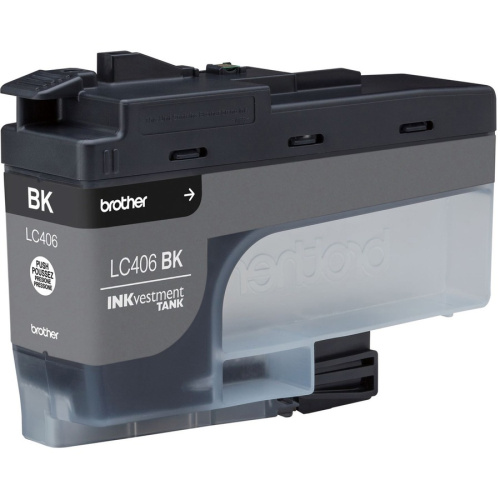 Brother INKvestment LC406BK Original Standard Yield Inkjet Ink Cartridge - Single Pack - Black - 1 Each (LC406BKS)