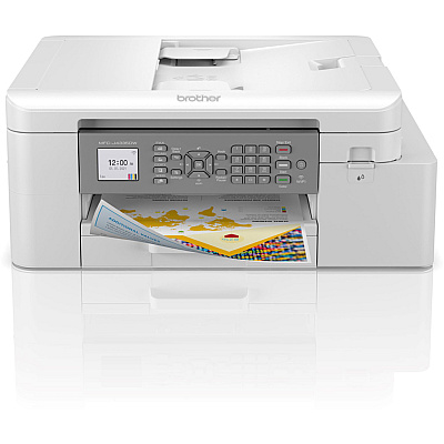 Brother INKvestment Tank MFC-J4335DW Inkjet Multifunction Printer-Color-Copier/Fax/Scanner-4800x1200 dpi Print-Automatic Duplex Print-30000 Pages-150 sheets Input-Color Flatbed Scanner-2400 dpi Optical Scan-Wireless LAN-Mopria-Brother Mobile Connect