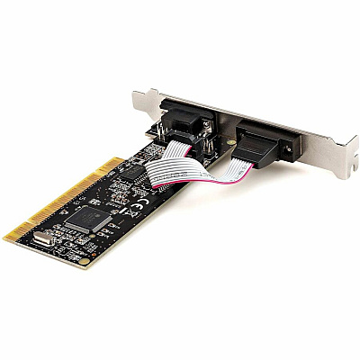 StarTech Serial/parallel Pci Card With Dual Serial Rs232 Ports (db9) & 1x Parallel Lpt Port (db25), Pci Combo Adapter Card, Pci Expansion Card Controller (PCI2S1P2)