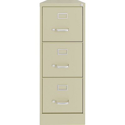 Lorell Fortress Series 22" Commercial-Grade Vertical File Cabinet (LLR42296)