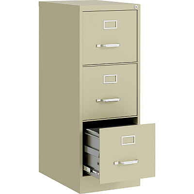 Lorell Fortress Series 22" Commercial-Grade Vertical File Cabinet (LLR42296)