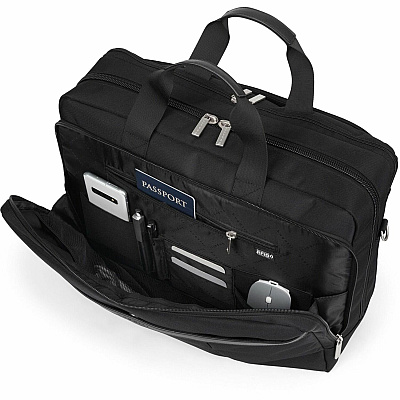 bugatti Gregory Carrying Case (Briefcase) for 17" to 17.3" Notebook - Black (BUGEXB1707BLK)