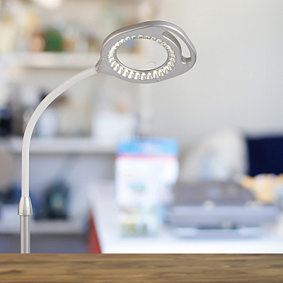 OttLite LED Magnifier Floor & Table Light (OTTCS43828W)