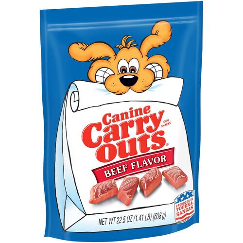 Canine Carryouts Beef Flavor Chewy Dog Treats (50154)