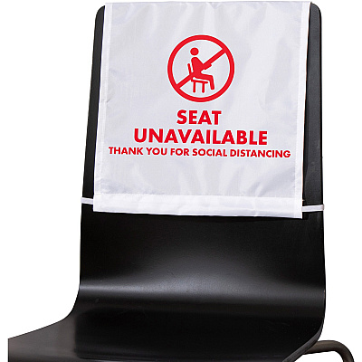 Advantus Seat Unavailable Distancing Chair Covers (AVT98058)