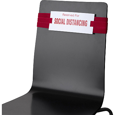 Advantus Social Distancing Chair Strap Sign (AVT98057)