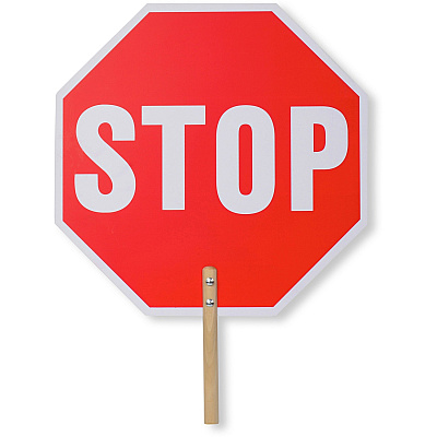 Tatco STOP / SLOW 2-sided Handheld Sign (TCO17530)
