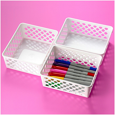 Officemate Achieva Medium Supply Basket, 3/PK (OIC26205)