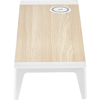 Bostitch Wireless Charging Wooden Monitor Stand (BOSSTND2408WH)