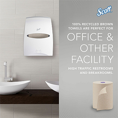 Scott Essential 100% Recycled Hard Roll Towels (KCC54038)