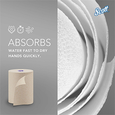 Scott Essential 100% Recycled Hard Roll Towels (KCC54038)