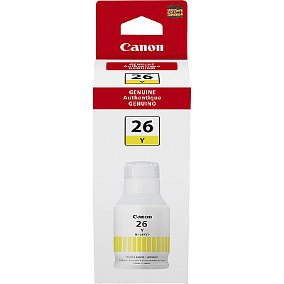 Canon GI-26 Pigment Color Ink Bottle (CNMGI26Y)