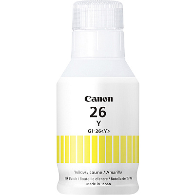 Canon GI-26 Pigment Color Ink Bottle (CNMGI26Y)