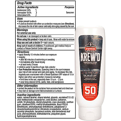 ergodyne 6351 SPF 50 Sunscreen Lotion (16636)