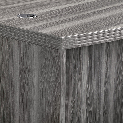 Safco Aberdeen Series 72" Bow Front Desk (ABD7242LGS)