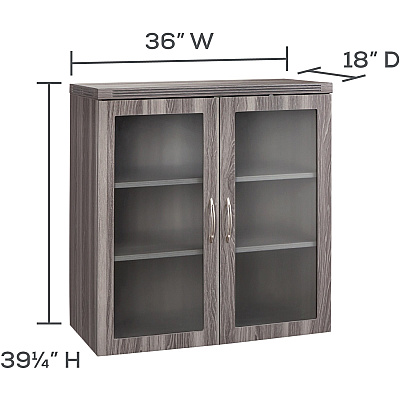 Safco Aberdeen Series Glass Display Cabinet (AGDCLGS)