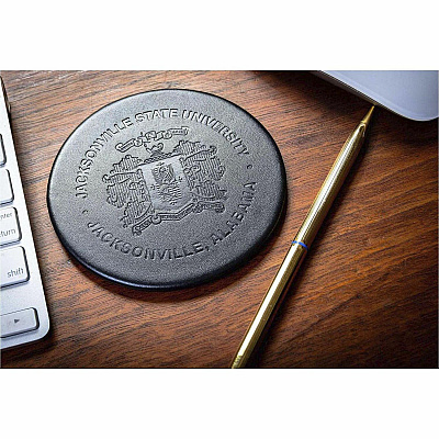 Dacasso Leather Round Coaster Set (A1035)