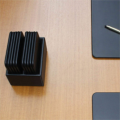 Dacasso Leather Square Coaster Set (A1043)
