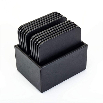 Dacasso Leather Square Coaster Set (A1043)