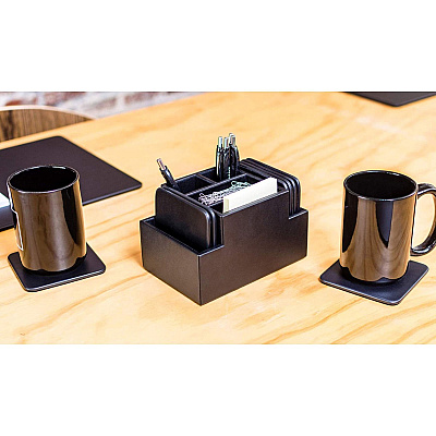 Dacasso Leatherette Square Coaster Set (A1359)