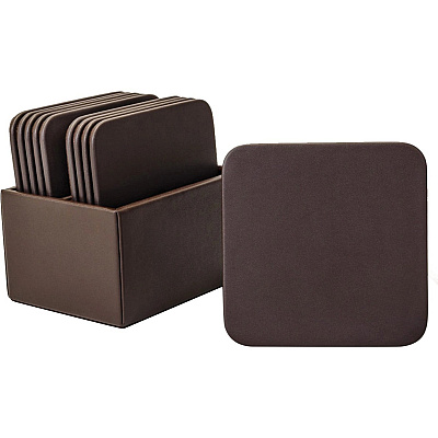 Dacasso Leather Square Coaster Set (A3443)