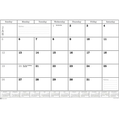 Dacasso Leather Calendar Desk Pad (P1050)