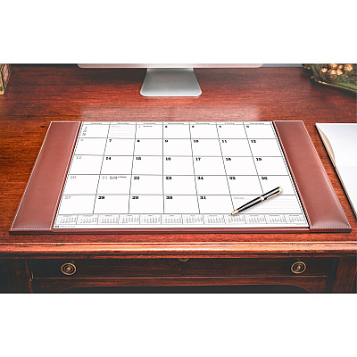 Dacasso Rustic Leather Calendar Desk Pad (P3240)