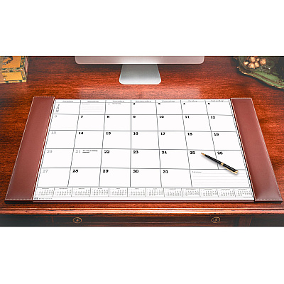 Dacasso Rustic Leather Calendar Desk Pad (P3250)