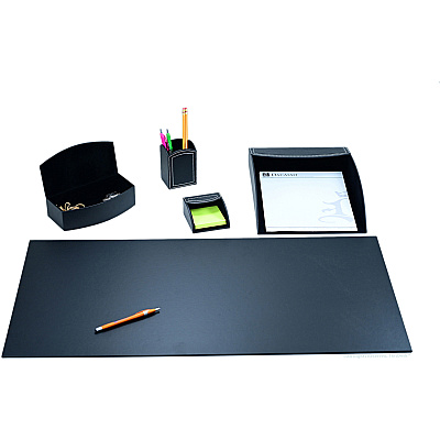 Dacasso 5-piece Home/Office Leather Desk Accessory Set (K6302)