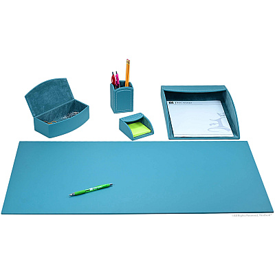 Dacasso 5-piece Home/Office Leather Desk Accessory Set (K7202)
