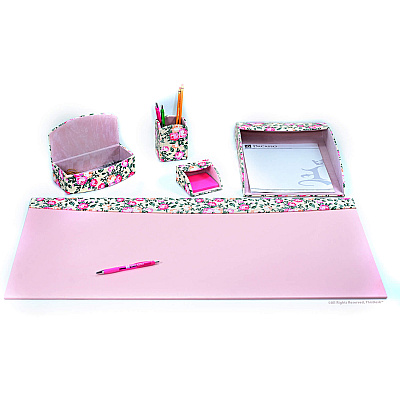 Dacasso 5-piece Home/Office Leather Desk Accessory Set (K8102)