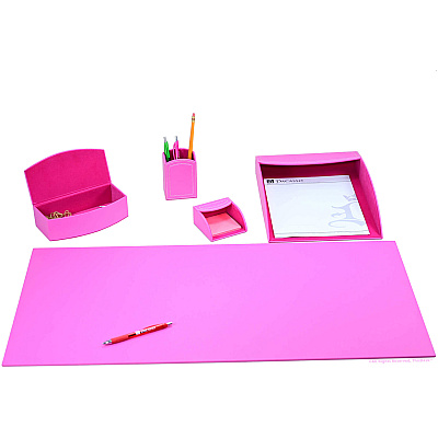 Dacasso 5-piece Home/Office Leather Desk Accessory Set (K7902)