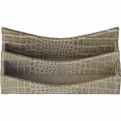 Protacini Breeze Beige Italian Patent Leather Letter Holder (A6308)