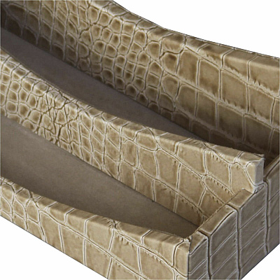 Protacini Breeze Beige Italian Patent Leather Letter Holder (A6308)