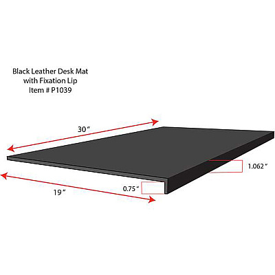Dacasso Leather Fixation Lip Desk Mat (P1039)