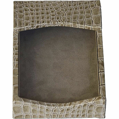 Protacini Breeze Beige Italian Patent Leather 4" x 6" Memo Holder (A6309)