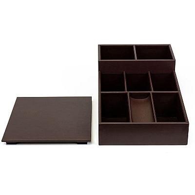 Dacasso Leatherette Coffee Condiment Organizer (A3328)