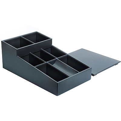 Dacasso Leatherette Coffee Condiment Organizer (A4228)