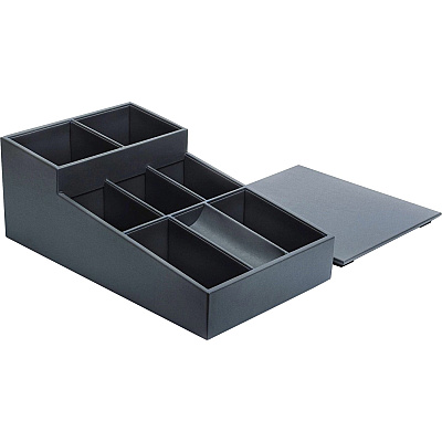 Dacasso Leatherette Coffee Condiment Organizer (A4228)
