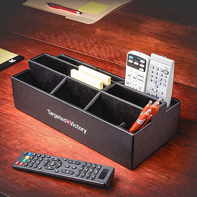 Dacasso Leatherette Remote Control Organizer (A1395)