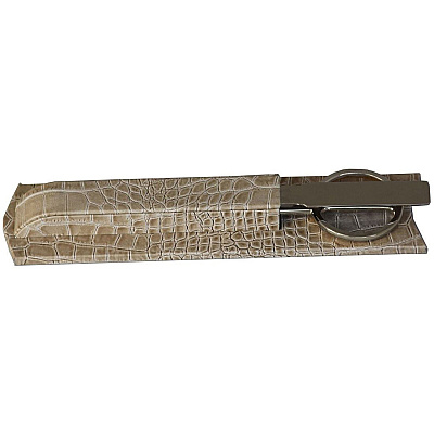 Protacini Breeze Beige Italian Patent Leather Library Set (A6319)