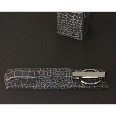 Protacini Castlerock Gray Italian Patent Leather Library Set (A6219)