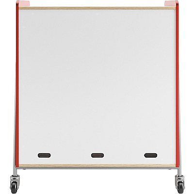 Safco Whiffle Typical Triple Rolling Storage Cart (3931RED)