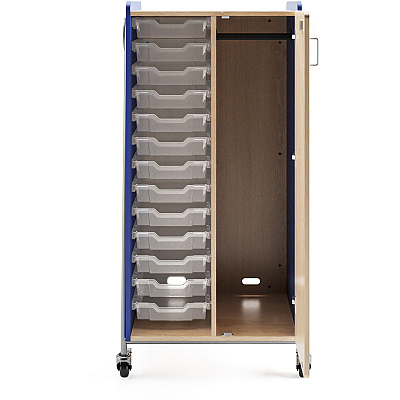 Safco Whiffle Typical Double Rolling Storage Cart (3928SBU)