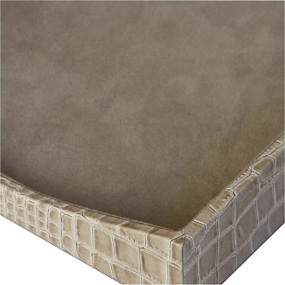 Protacini Breeze Beige Italian Patent Leather Front-Load Letter Tray (A6301)