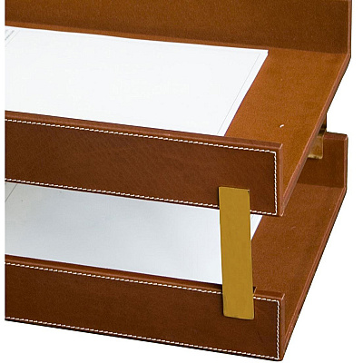 Dacasso Rustic Leather Memo Holder (A3221)