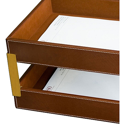 Dacasso Rustic Leather Memo Holder (A3221)