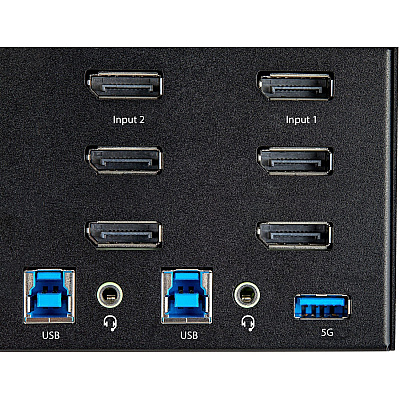 StarTech 2-pt Triple Video Displayport Kvm Switch (SV231TDPU34K)